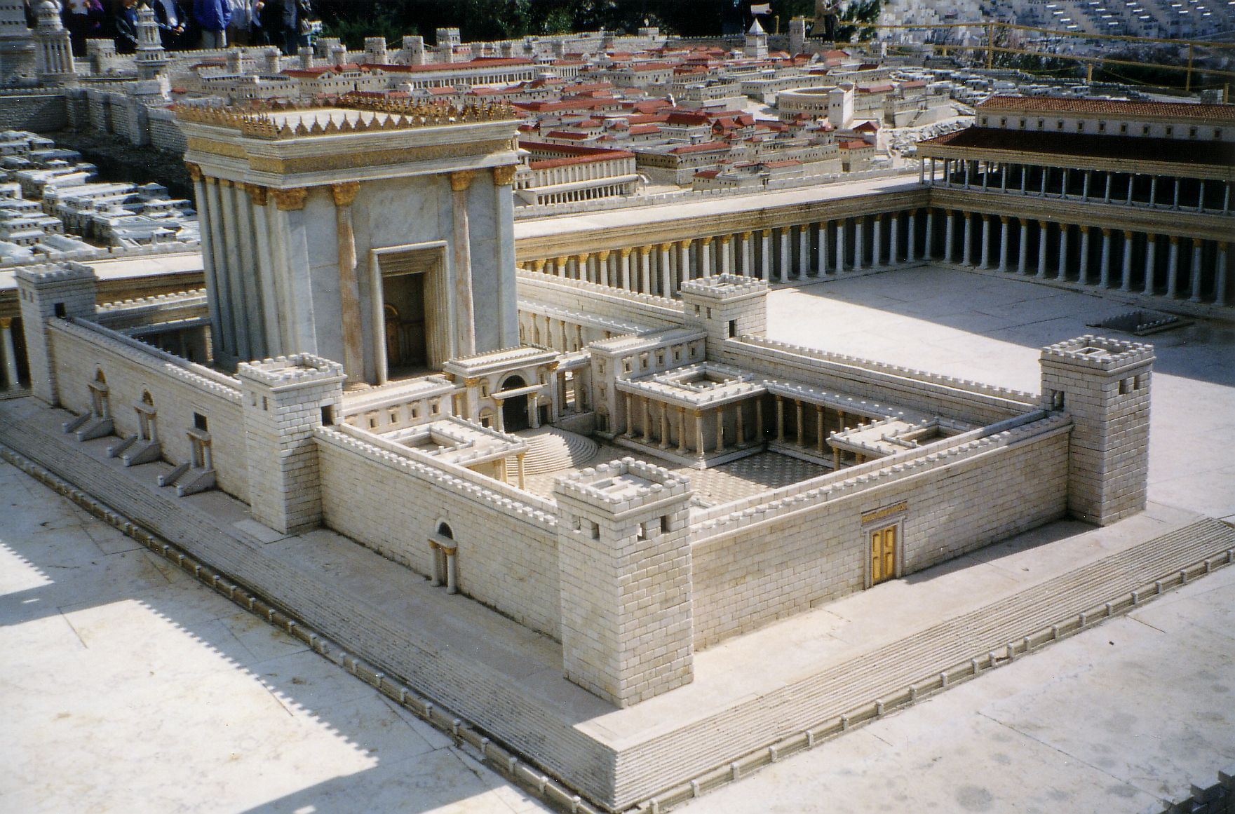 Maqueta del Segundo Templo de Jerusalén en el el siglo I a.C.