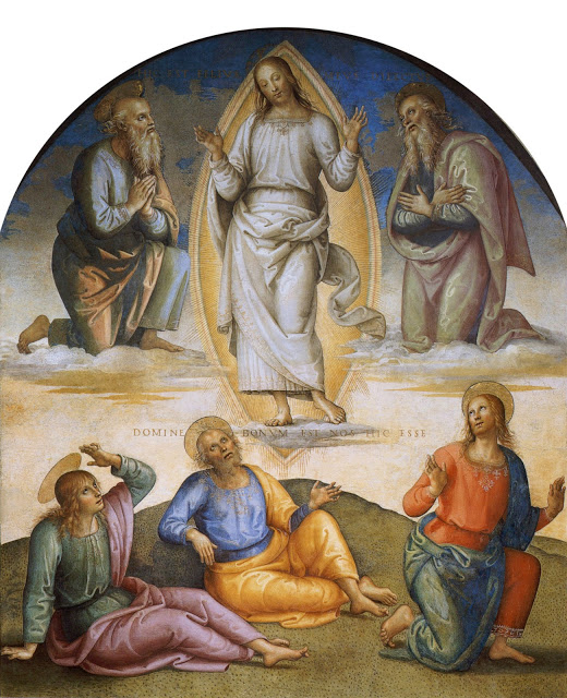 Transfiguración del Señor por Pietro Perugino, 1496. Sala del Colegio del Cambio de Perugia.